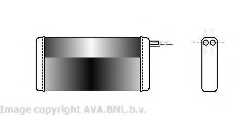 AVA QUALITY COOLING VW6128 Теплообмінник, опалення салону