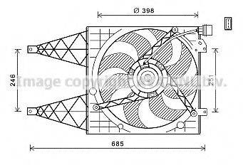 AVA QUALITY COOLING VW7532 Вентилятор, охолодження двигуна