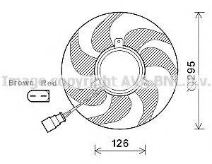 AVA QUALITY COOLING VW7535 Вентилятор, охолодження двигуна