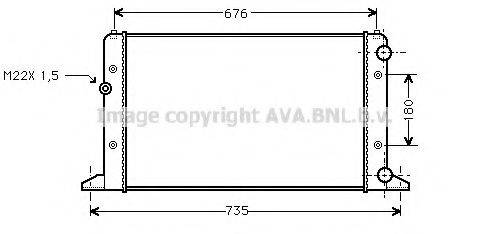 AVA QUALITY COOLING VWA2132 Радіатор, охолодження двигуна