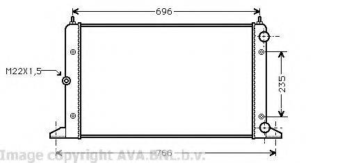 AVA QUALITY COOLING VWA2134 Радіатор, охолодження двигуна