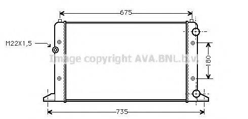 AVA QUALITY COOLING VWA2160 Радіатор, охолодження двигуна