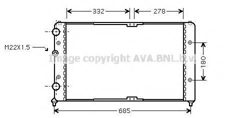 AVA QUALITY COOLING VWA2191 Радіатор, охолодження двигуна