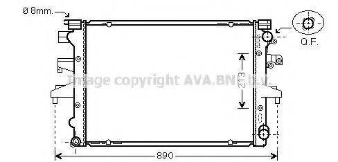 AVA QUALITY COOLING VWA2232 Радіатор, охолодження двигуна