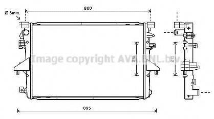 AVA QUALITY COOLING VWA2317 Радіатор, охолодження двигуна