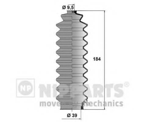 NIPPARTS J2844001 Комплект пильника, рульове керування