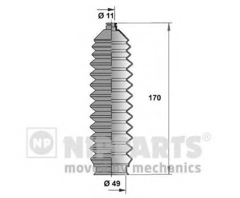 NIPPARTS J2846001 Комплект пильника, рульове керування