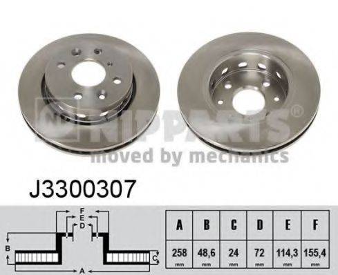 NIPPARTS J3300307 гальмівний диск