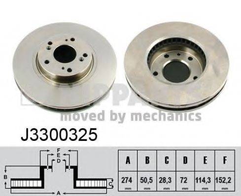 NIPPARTS J3300325 гальмівний диск