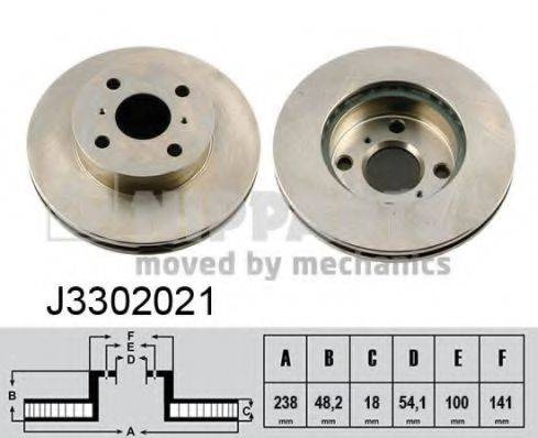 NIPPARTS J3302021 гальмівний диск