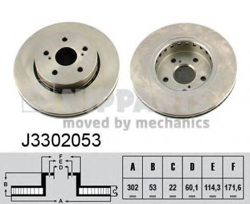 NIPPARTS J3302053 гальмівний диск