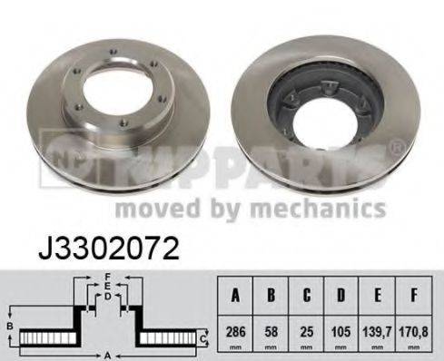 NIPPARTS J3302072 гальмівний диск