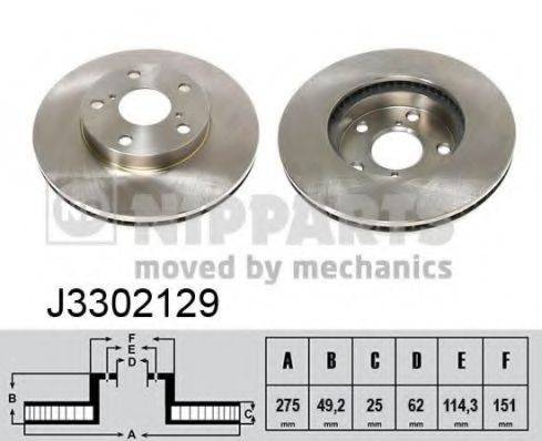 NIPPARTS J3302129 гальмівний диск