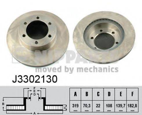 NIPPARTS J3302130 гальмівний диск