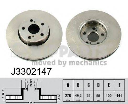 NIPPARTS J3302147 гальмівний диск