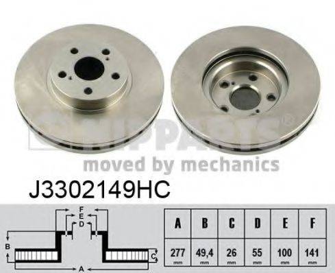 NIPPARTS J3302149HC гальмівний диск