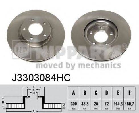 NIPPARTS J3303084HC гальмівний диск