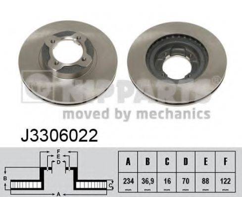 NIPPARTS J3306022 гальмівний диск