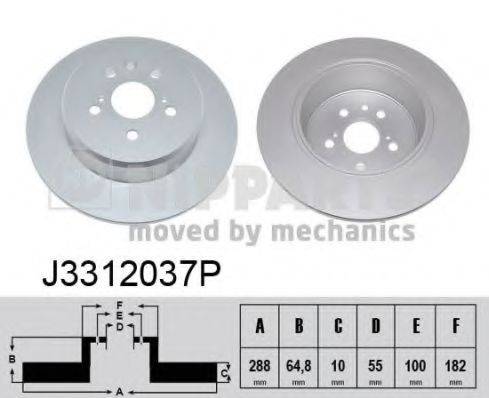 NIPPARTS J3312037P гальмівний диск