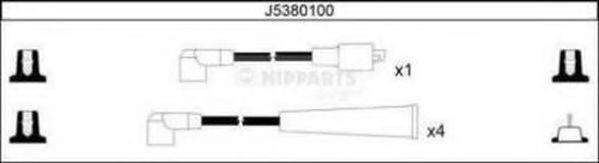 NIPPARTS J5380100 Комплект дротів запалювання