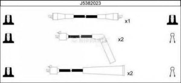 NIPPARTS J5382023 Комплект дротів запалювання