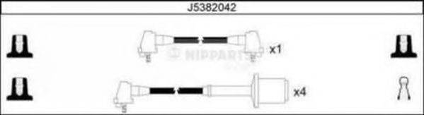 NIPPARTS J5382042 Комплект дротів запалювання