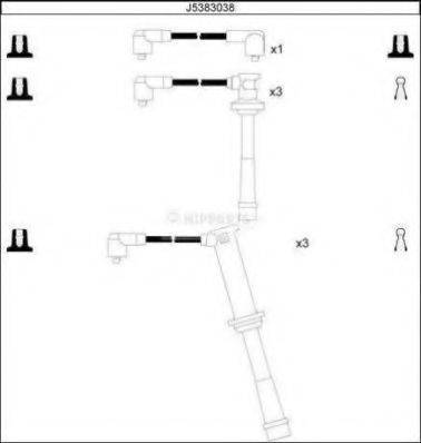 NIPPARTS J5383038 Комплект дротів запалювання