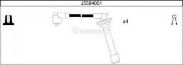 NIPPARTS J5384001 Комплект дротів запалювання