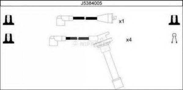 NIPPARTS J5384005 Комплект дротів запалювання