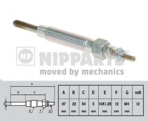 NIPPARTS J5710500 Свічка розжарювання