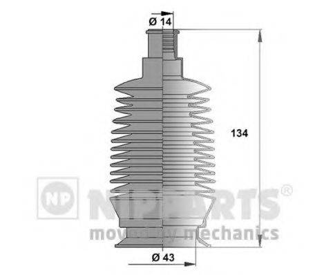 NIPPARTS N2848010 Комплект пильника, рульове керування