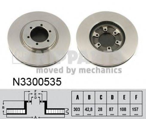 NIPPARTS N3300535 гальмівний диск