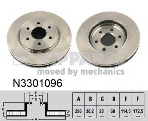 NIPPARTS N3301096 гальмівний диск