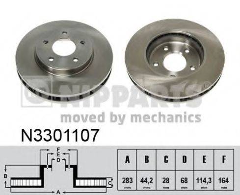 NIPPARTS N3301107 гальмівний диск