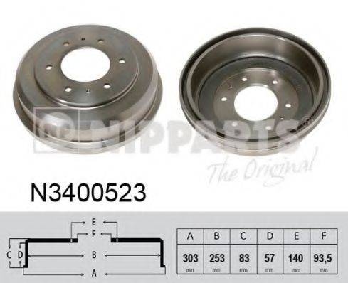 NIPPARTS N3400523 Гальмівний барабан