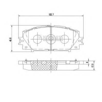 NIPPARTS N3602127 Комплект гальмівних колодок, дискове гальмо