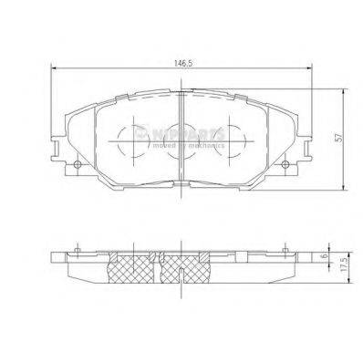 NIPPARTS N3602138 Комплект гальмівних колодок, дискове гальмо