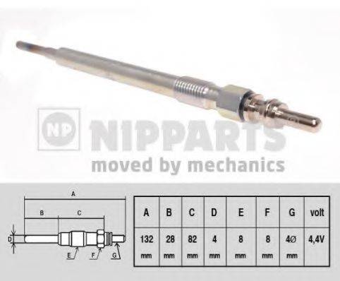 NIPPARTS N5710504 Свічка розжарювання