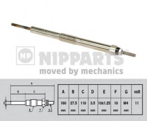 NIPPARTS N5712027 Свічка розжарювання