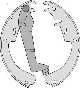 MGA M545 Комплект гальмівних колодок