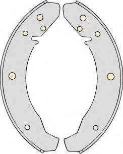MGA M547 Комплект гальмівних колодок
