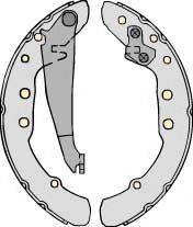 MGA PM677575 Комплект гальм, барабанний гальмівний механізм