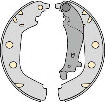 MGA M735 Комплект гальмівних колодок