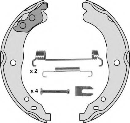 MGA M845R Комплект гальмівних колодок, стоянкова гальмівна система