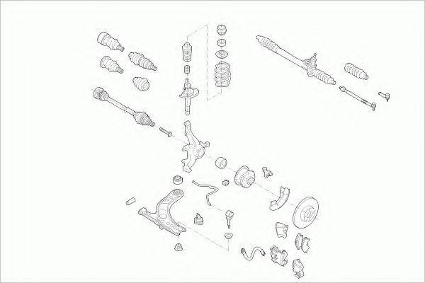 ZF PARTS VWGOLFFZ008 Рульове управління; Підвіска колеса