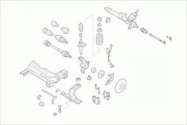 ZF PARTS VWGOLFFZ037 Рульове управління; Підвіска колеса