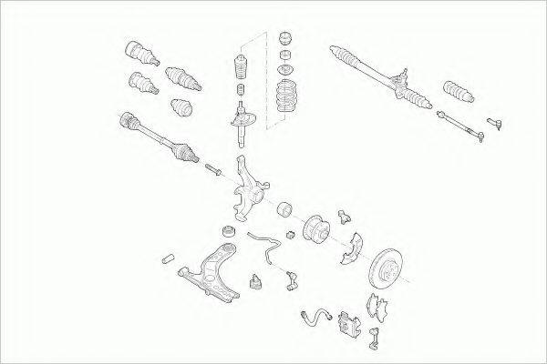 ZF PARTS VWGOLFFZ017 Рульове управління; Підвіска колеса