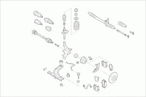 ZF PARTS VWGOLFFZ019 Рульове управління; Підвіска колеса