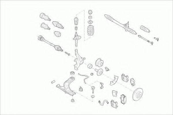 ZF PARTS VWGOLFFZ024 Рульове управління; Підвіска колеса