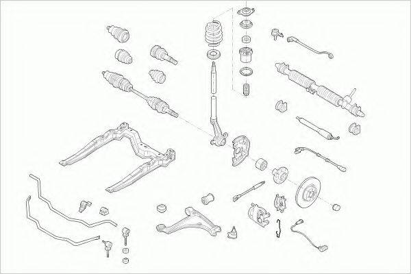 ZF PARTS OPELASTRAFZ009 Рульове управління; Підвіска колеса